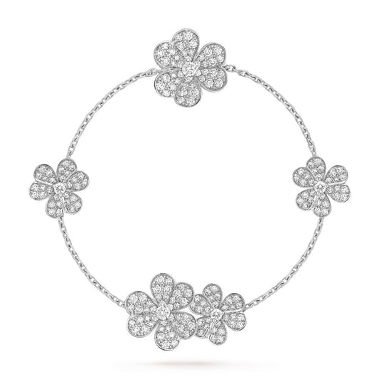 [Bloom]FRIVOLE SILVER 5 FLOWERS BRACELET