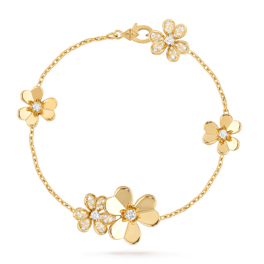 [Bloom]FRIVOLE GOLD 5 FLOWERS BRACELET