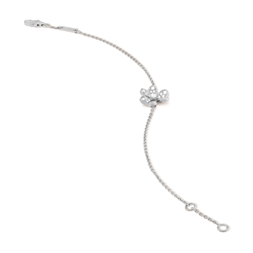 [Bloom]FRIVOLE SILVER FLOWER DIAMOND BRACELET