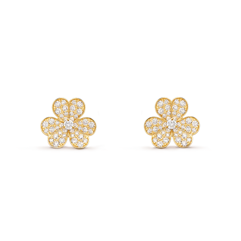 [Bloom]FRIVOLE GOLD FLOWER DIAMOND EARRINGS