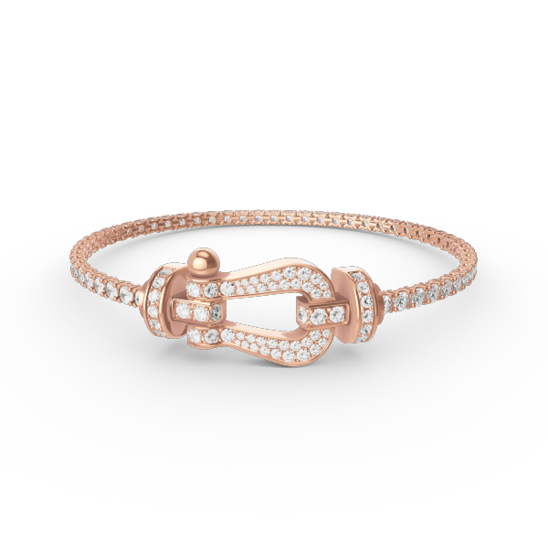 [Bloom]FORCE  LARGE HORSESHOE FULL DIAMOND TENNIS BRACELET